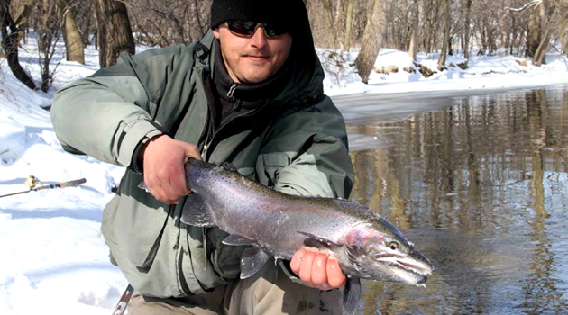Western Michigan Winter Steelhead Fishing 